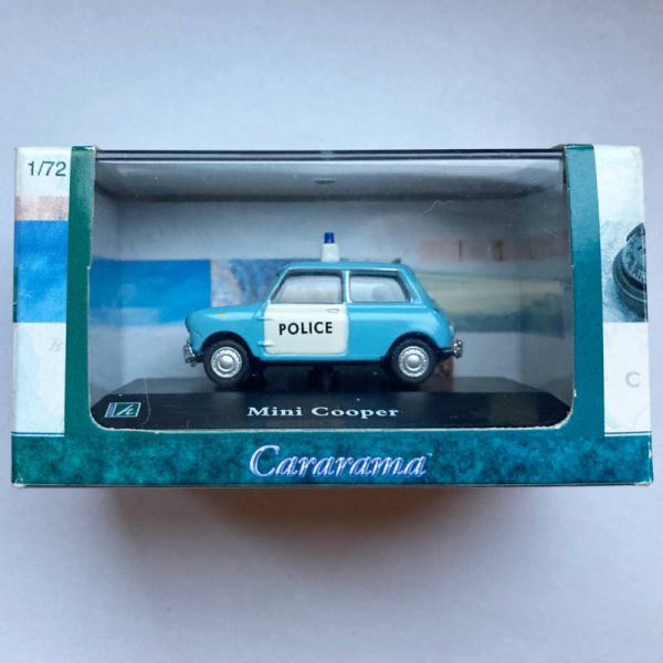 Cararama | Mini Cooper POLICE hellblau/weiß