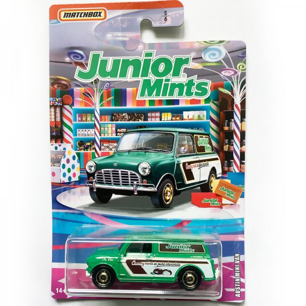 Matchbox | Austin Mini Van „Junior Mints“ Candy Serie 2019